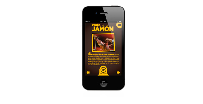 Una app para Navidul que “convierte” un smartphone en un cuchillo jamonero